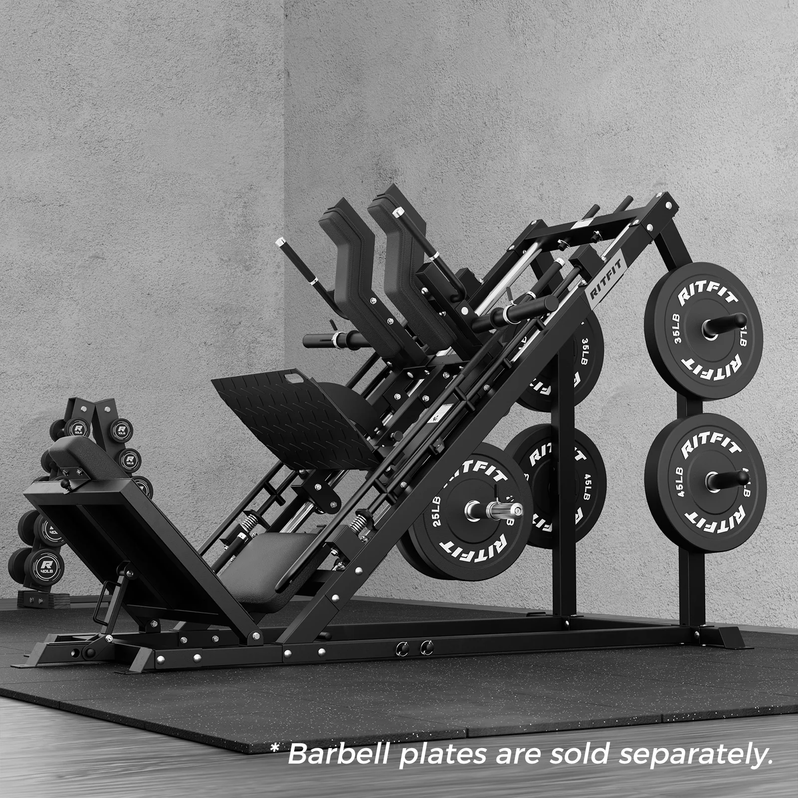 RitFit GAZELLE PRO 3-in-1 Leg Press & Hack Squat Machine Set - Image 19